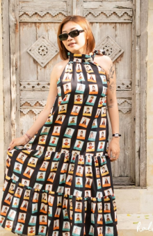 HaluanBali Dress Aline Photocard - P03-0425 - Katun Organik