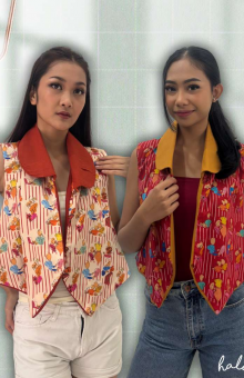 HaluanBali Outer Perempuan Merah Putih - E12-0225 - TENCEL™️